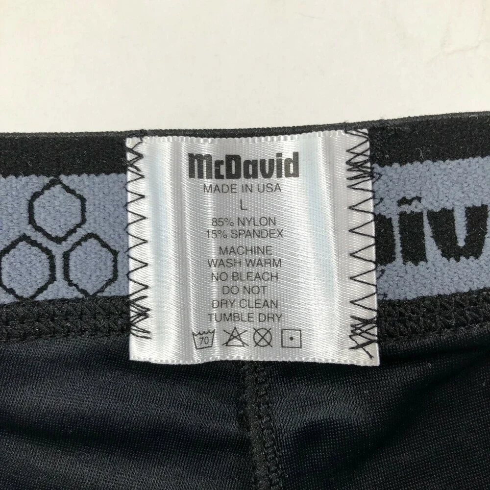 McDavid Womens L Black Sliding Shorts Softball Baseball Compression Made in USA